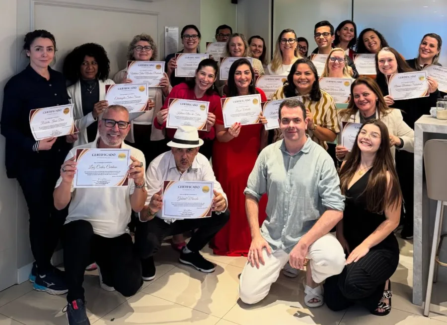 Encontro presencial de uma das turmas de formação